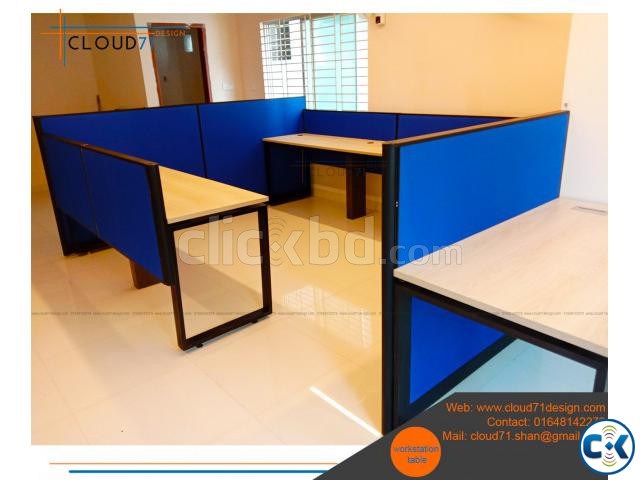 workstation table office desk office furniture | ClickBD large image 2