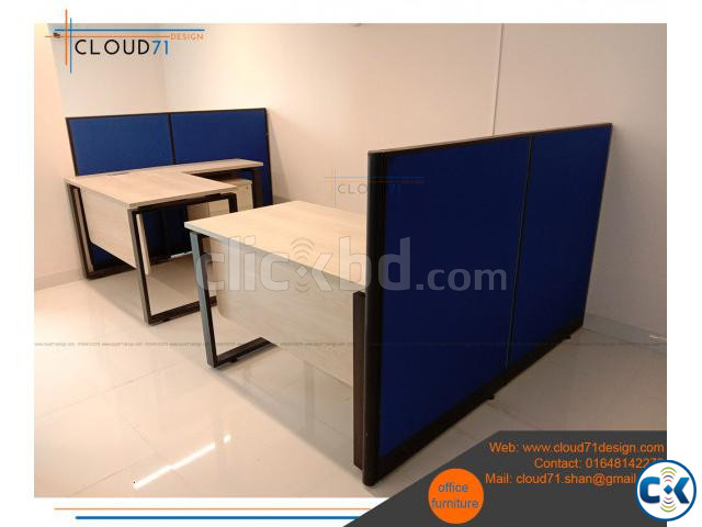 workstation table office desk office furniture | ClickBD large image 3