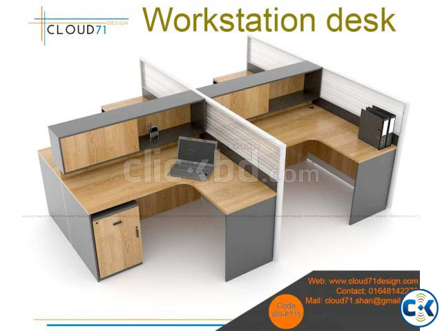 cubicle Office desk Office Workstation Workstation desk | ClickBD large image 3