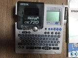 EPSON PRIFA OK 720 Label Tape Printer. USB DC BATTERY Sup