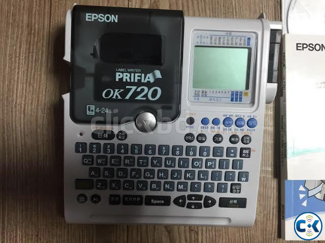 EPSON PRIFA OK 720 Label Tape Printer. USB DC BATTERY Sup | ClickBD large image 0
