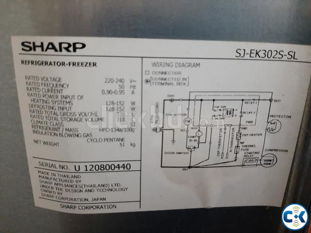 Sharp 12 cft Refrigerator in fully working condition | ClickBD large image 2