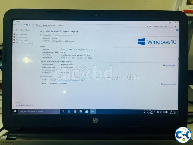 HP LAPTOP CORE i5 4th GEN 4 GB RAM 500 GB HD WINDOWS 10  | ClickBD large image 1