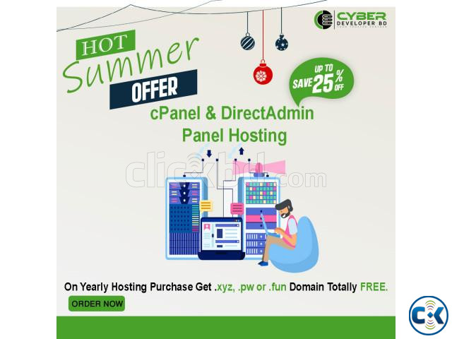 25 Discount on cPanel DirectAdmin Hosting | ClickBD large image 0