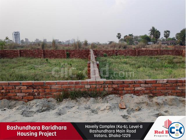 Exclusive 9 Katha Plot For Sale In L Block Bashundhara R A. | ClickBD large image 0