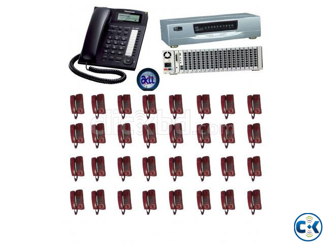 Pabx Intercom System 40 Channel With 40 Phone set  | ClickBD large image 0