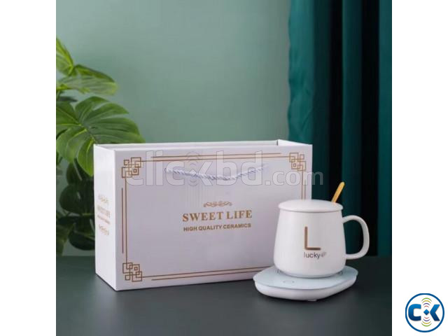 Electric Mug Warmer Lucky Ceramic Coffee Cup Warmer | ClickBD large image 0