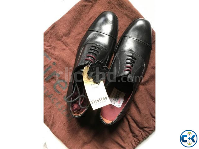Firetrap Men s Blackseal Leather Shoes - Black New  | ClickBD large image 2