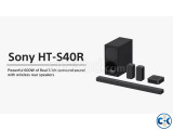 Sony HT-S40R Real 5.1ch Dolby Audio Soundbar for TV