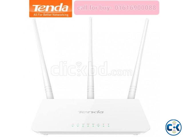 Tenda F3 Router 300Mbps Original SB 01 Year Warranty  | ClickBD large image 1