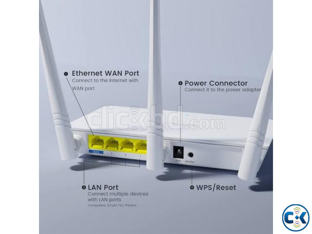 Tenda F3 Router 300Mbps Original SB 01 Year Warranty  | ClickBD large image 2