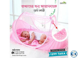 Baby Mosquito Net with Baby Bed Mattress and 3 Pillows