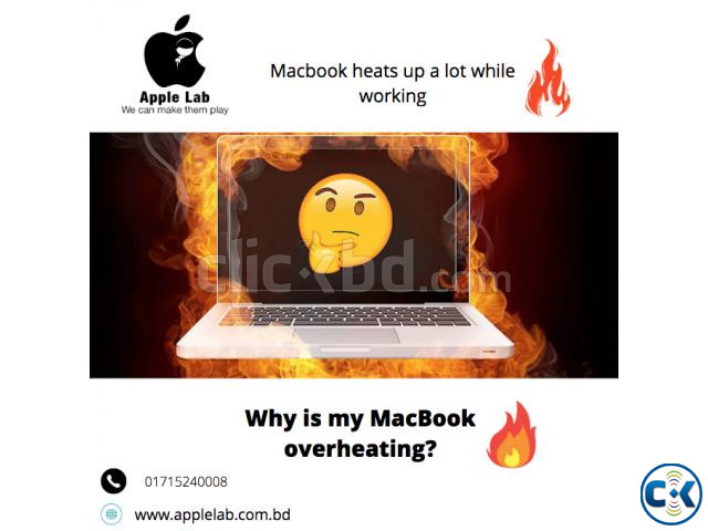 Macbook heats up a lot while working | ClickBD large image 0