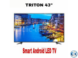 Triton 43 inch frameless smart android voice 4K led tv