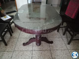 Dining Table with 6mm Tempered Glass without chair