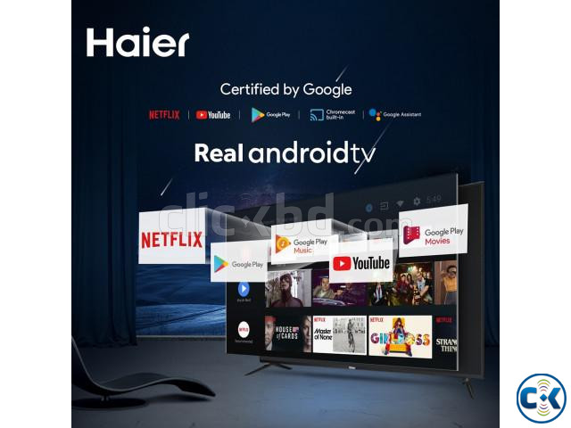 Haier 43 Bezel Less 4K Google Android 9.0 Smart TV 43K6600 | ClickBD large image 1