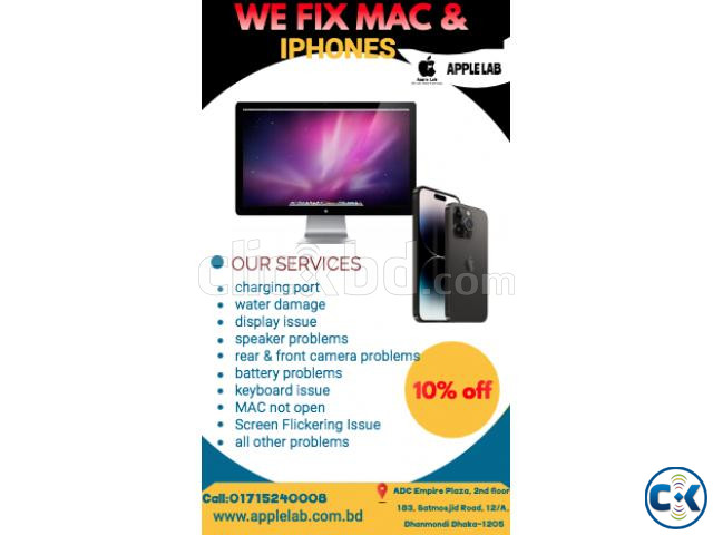 We repair macbook and iPhone | ClickBD large image 1