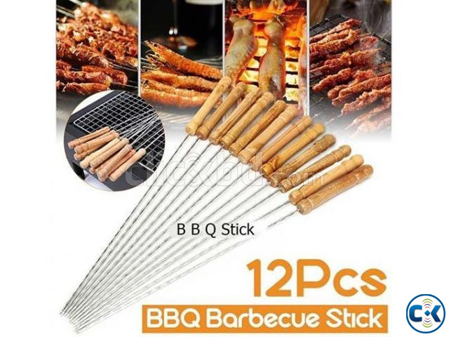 12 Pieces Barbecue Grill Sticks Set | ClickBD large image 3