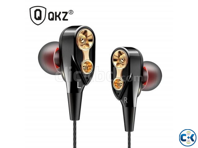 QKZ CK8 Dual Driver In-Ear Earphone - Black | ClickBD large image 1