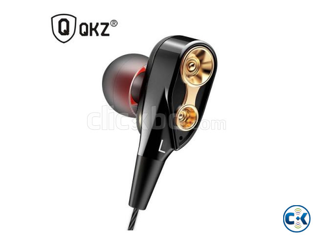 QKZ CK8 Dual Driver In-Ear Earphone - Black | ClickBD large image 3