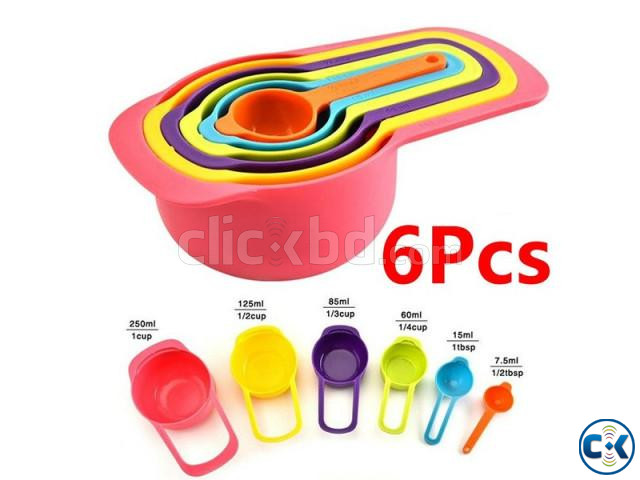 6 Piece Measuring Cups and Spoons | ClickBD large image 2