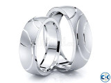 Unique Contemporary Matching 6mm His and Hers Wedding Ring S
