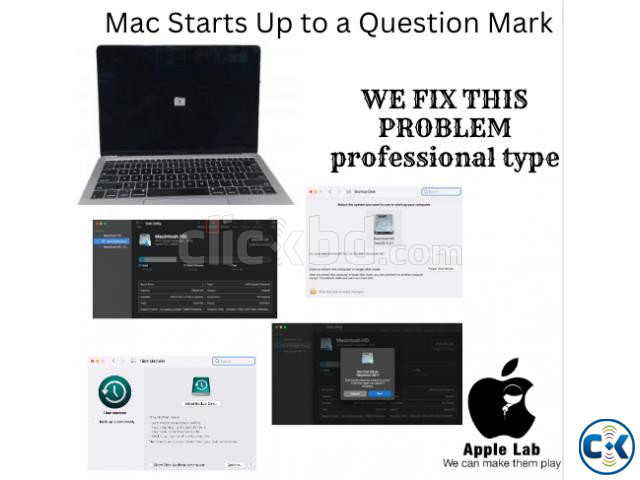 Mac Starts Up to a Question Mark service | ClickBD large image 1