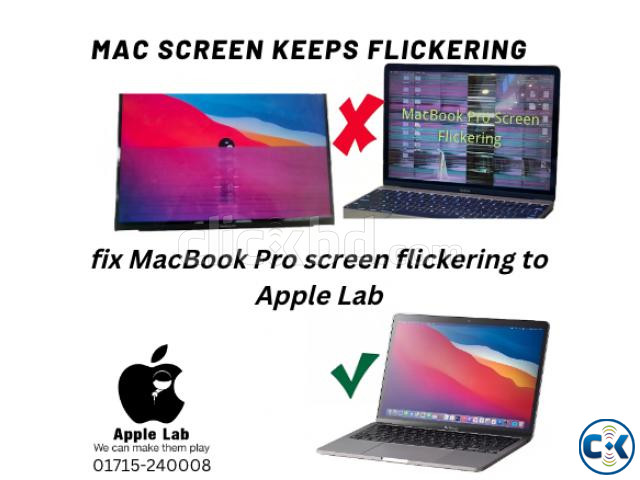 MacBook Pro screen flickering service | ClickBD large image 0