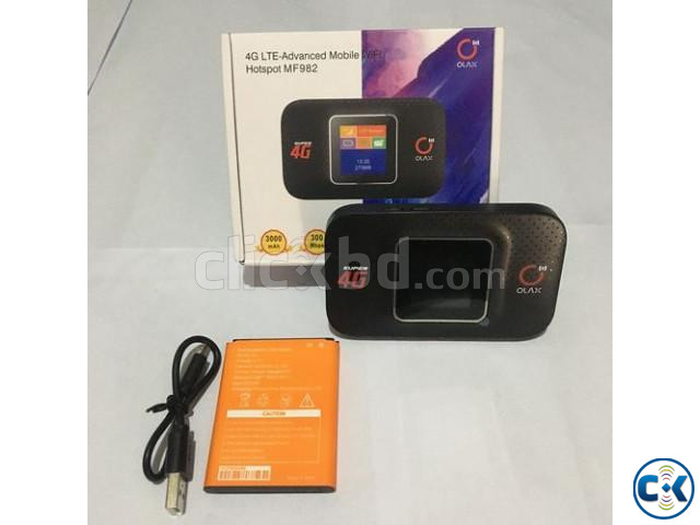 OLAX MF982 300mbps Pocket Wifi Router 4G LTE 3000mah Battery | ClickBD large image 0