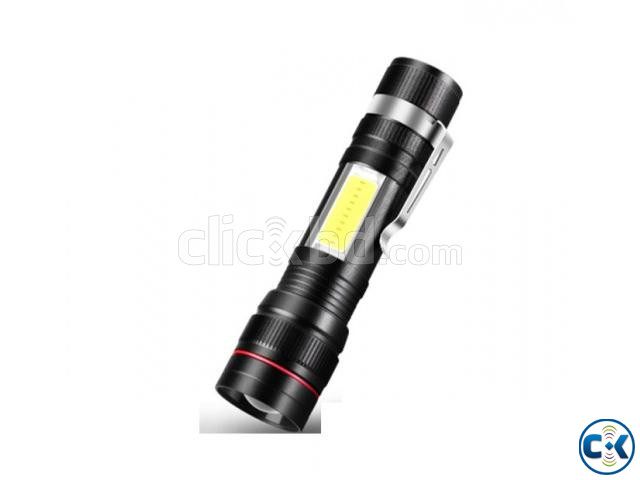 AR245 Mini Zoom Torch Light Flashlight Rechargeable | ClickBD large image 0