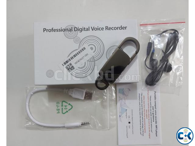 AR430 Voice Recorder Keychain 4GB Metal Body Mp3 Music Optio | ClickBD large image 4