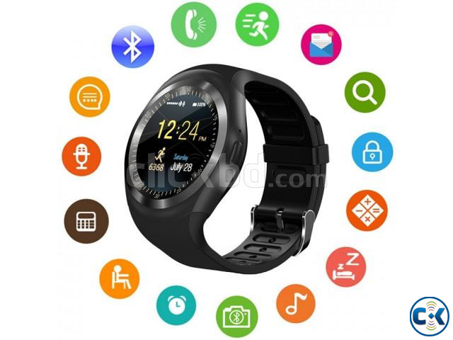 Y1 Smart watch Touch Round Display Call Sms Camera Bluetooth | ClickBD large image 0