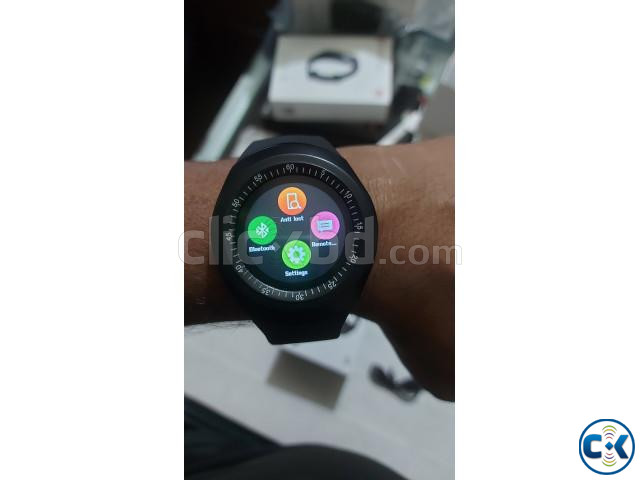 Y1 Smart watch Touch Round Display Call Sms Camera Bluetooth | ClickBD large image 2