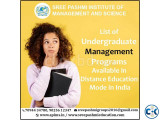 List of Undergraduate Management Programs