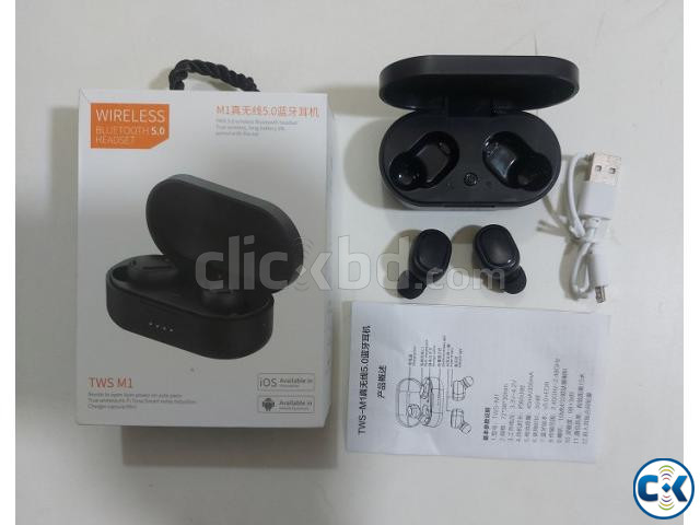 M1 TWS Wireless Bluetooth Earbuds Earphones | ClickBD large image 0