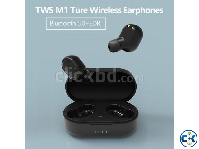 M1 TWS Wireless Bluetooth Earbuds Earphones | ClickBD large image 1