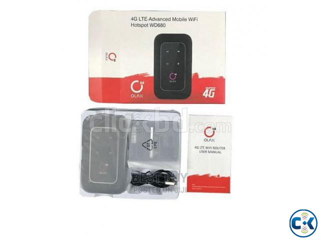 Olax WD680 4G Wifi Pocket Router Sim Single Sim 3G 4G | ClickBD large image 0