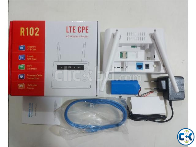 R102 LTE CPE 4G Wireless Router Single Sim 4000mAh Battery | ClickBD large image 0