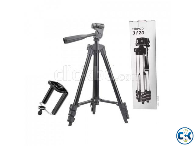 Tripod 3120 Camera Stand With Phone Holder Clip | ClickBD large image 0