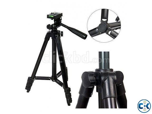 Tripod 3120 Camera Stand With Phone Holder Clip | ClickBD large image 1