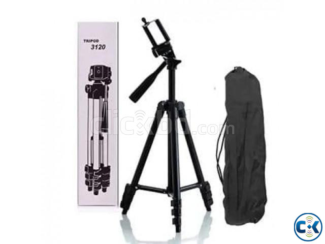 Tripod 3120 Camera Stand With Phone Holder Clip | ClickBD large image 2