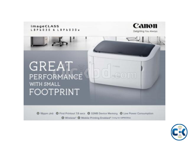 Canon Genuine LBP 6030 Single Function Mono Laser Printer | ClickBD large image 1