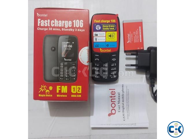 Bontel 106 Feature Phone With Warranty | ClickBD large image 1