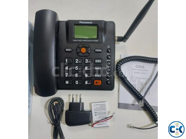 ZT600 Dual Sim Land Phone Auto Call Record FM Radio | ClickBD large image 0