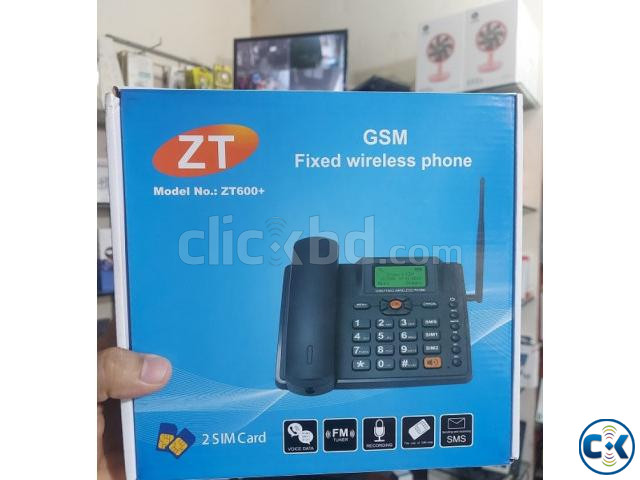 ZT600 Dual Sim Land Phone Auto Call Record FM Radio | ClickBD large image 1