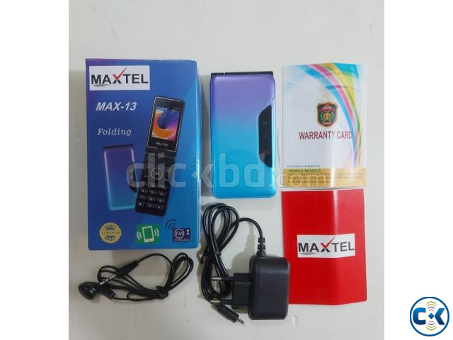 Maxtel Max 13 Folding Mobile Phone Dual Sim Wireless FM | ClickBD large image 3