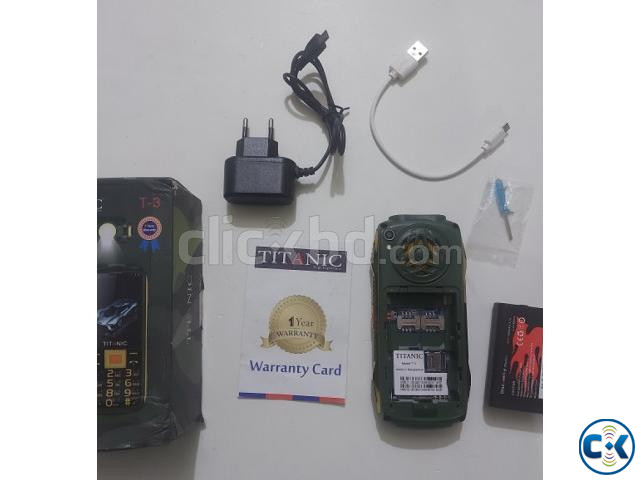 Titanic T3 Dual Sim Power Bank Phone 7000mAh Battery | ClickBD large image 3