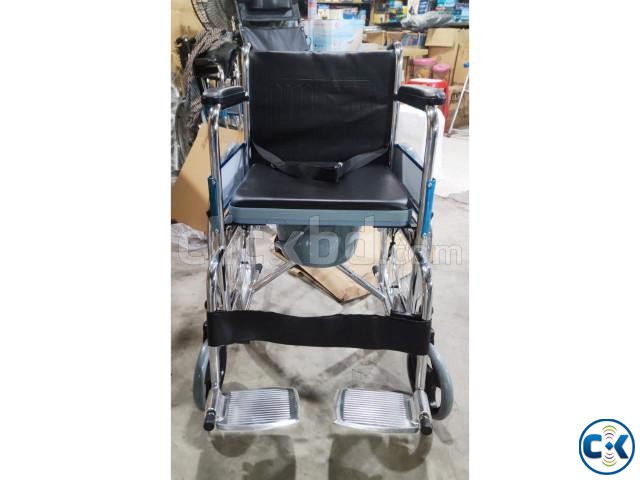 Standard Wheelchair with Commode Commode System Wheelchair | ClickBD large image 1