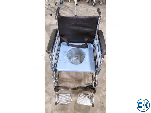 Standard Wheelchair with Commode Commode System Wheelchair | ClickBD large image 2