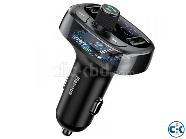 Baseus S09A Bluetooth Car Charger FM Transmitter MP3 Player | ClickBD large image 0